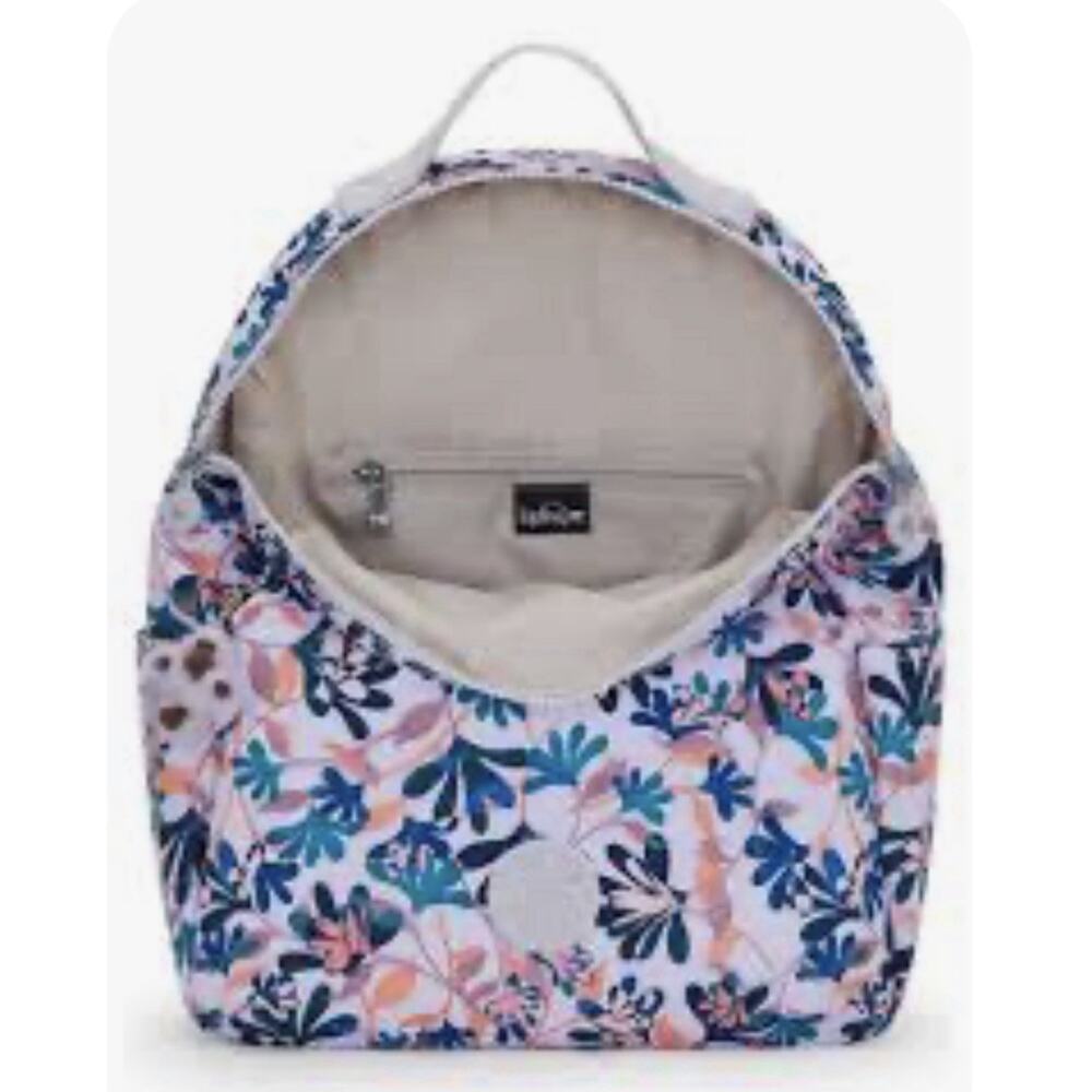 Kipling backpack lavender Dramatic Blooms NWT - image 3